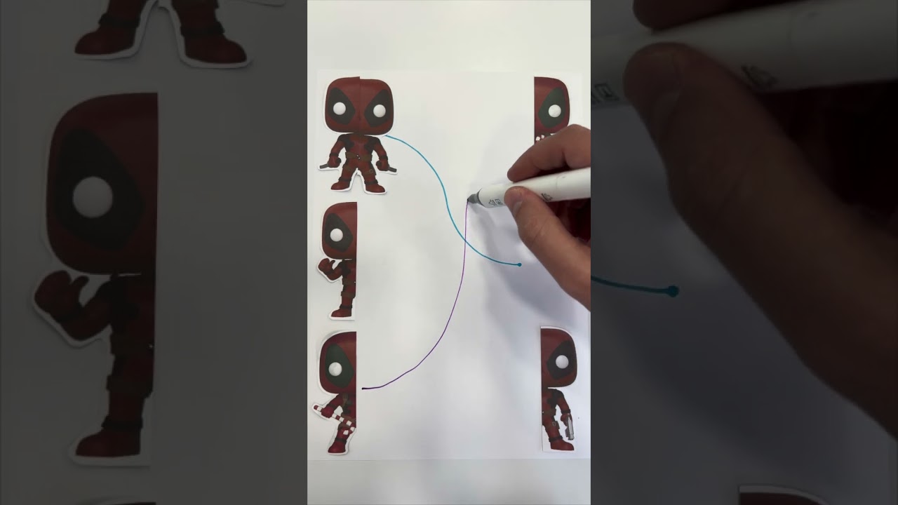Deadpool Connect Line Puzzle Matching Game 🎯 Easy DIY Idea