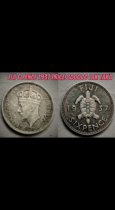 Fiji 6 pence 1937 #better_collection_bd