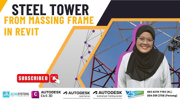 Steel Tower from Massing Frame in Autodesk Revit