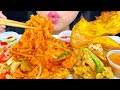 Asmr noodles rice  chicken skewers eating sounds asmr phan