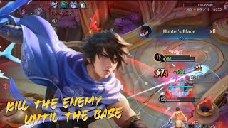 Lan Jungle PRO GAMEPLAY, kejar musuh sampe ke Base, Honor of Kings #王者荣耀