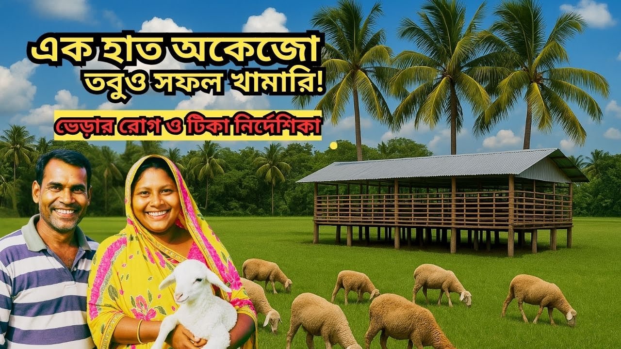 প্রতিবন্ধী কৃষকের অসাধারণ ভেড়া খামার সফলতা