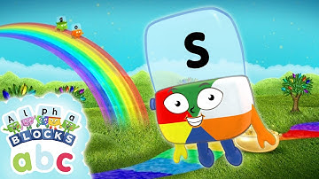 @officialalphablocks - Spring Weather ☀️ 🌧 🌈  | Learn to Spell | Phonics