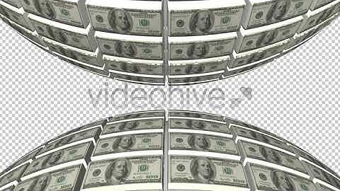 Dollar Globes Spinning | Motion Graphics - Envato elements