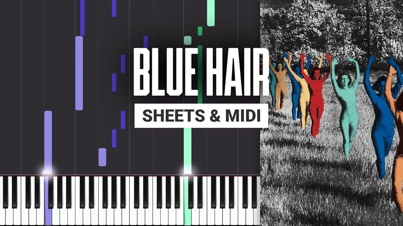 Blue Hair - TV Girl - Piano Tutorial + MIDI