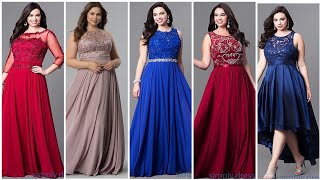plus size long frocks