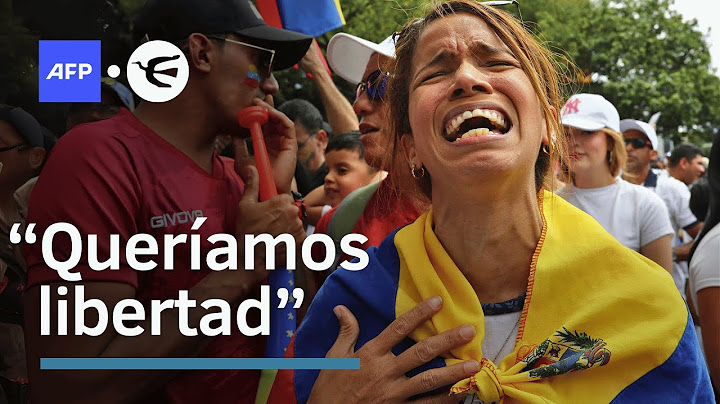 La reacción de los venezolanos ante los resultados de las elecciones • Vía AFP Español