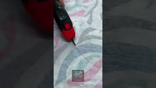 Cut Printed Pattern Fabrics Fast Using Cordless Electric Scissors Safely