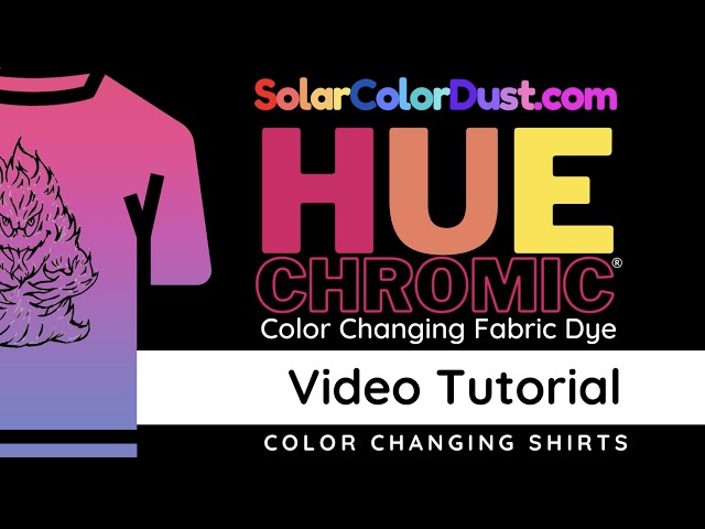 Hue Chromic® Solar Fabric Dye - Colorless to Blue 