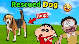 Shinchan And Nobita Saved Animal 😱 || 😂 Funny Game Animal Shelter screenshot 3