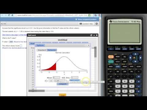 using-stat-crunch-to-find-a-p-value-given-a-test-statistic