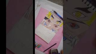 drawing gojo satoru 🔥 #anime #edit #shorts #gojo