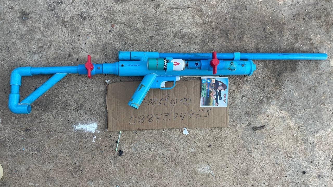 របៀបធ្វើកាំភ្លើងហ្គាស PVC //EP01/ 2025