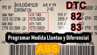 Programar Medida De Llantas y Diferencial ABS DTC 82 Y 83 Avilcar Automotriz