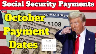 Social Security Payments for October 2025  SSI and SSDI Schedule