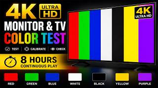 4K Color Test Screen | 7 Colors UHD