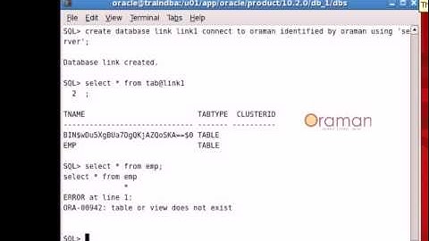 how to create database links