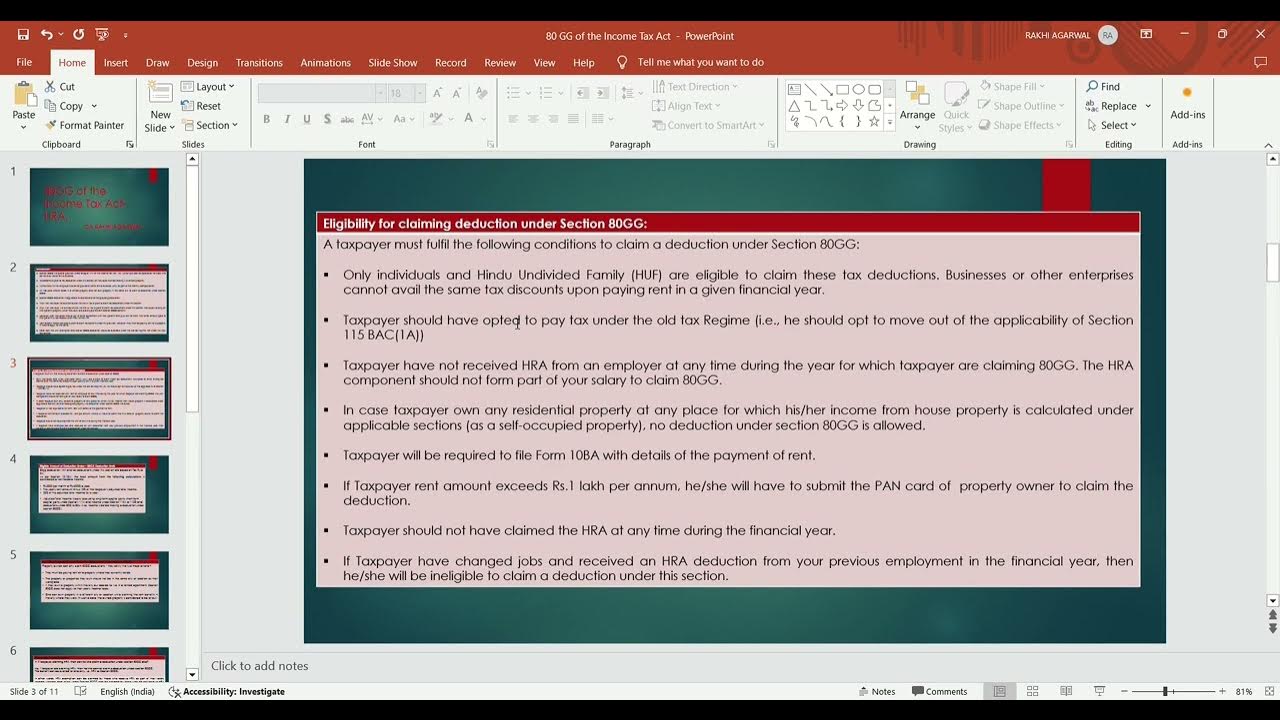 deduction-under-sec-80gg-of-the-income-tax-act-hra-youtube