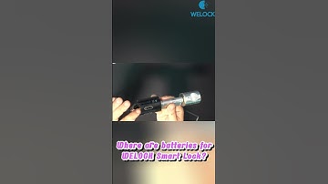 Where the batteries of WELOCK smart lock? #welock #smartlock #diy
