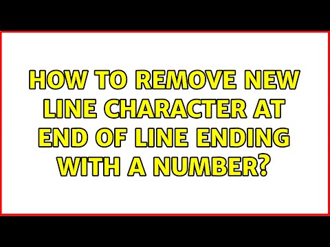 Unix & Linux: How to remove new line character at end of line ending with a number? (2 Solutions!!) hqdefault
