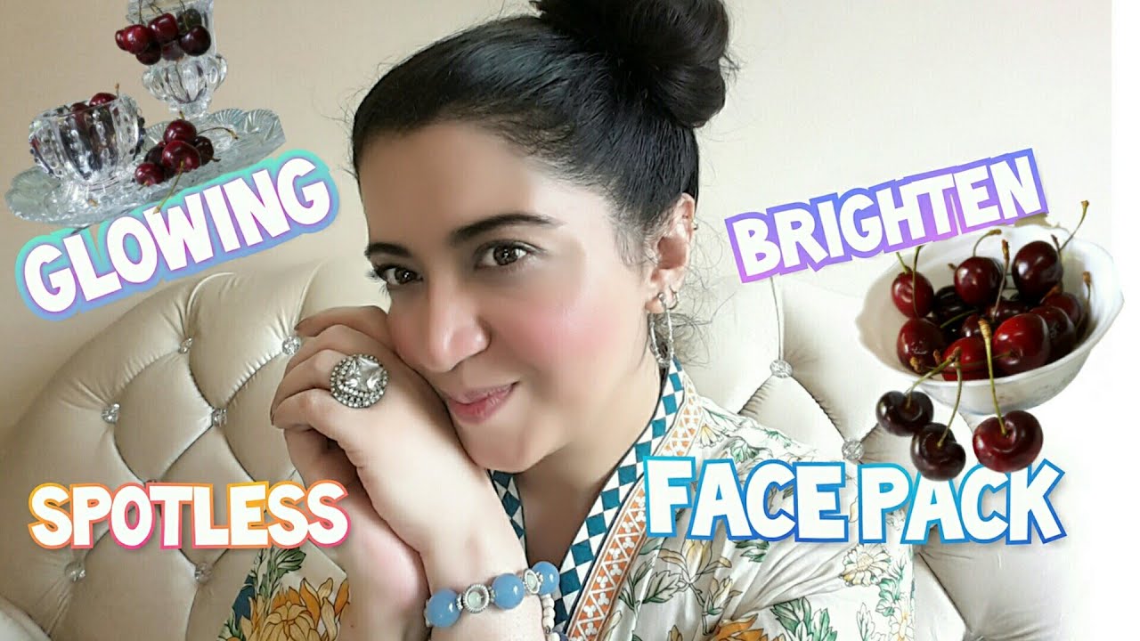 HOW TO MAKE CHERRY FACE PACK FOR ACNE SCARS DIY Cherries Facial Mask