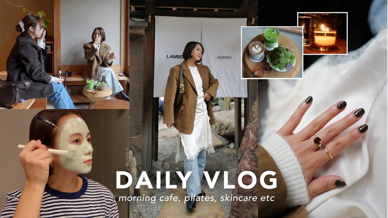 【2日間Vlog】リフレッシュしながら頑張る2日間の記録🍵🌱コーデ紹介/ピラティス/カフェ/新大久保