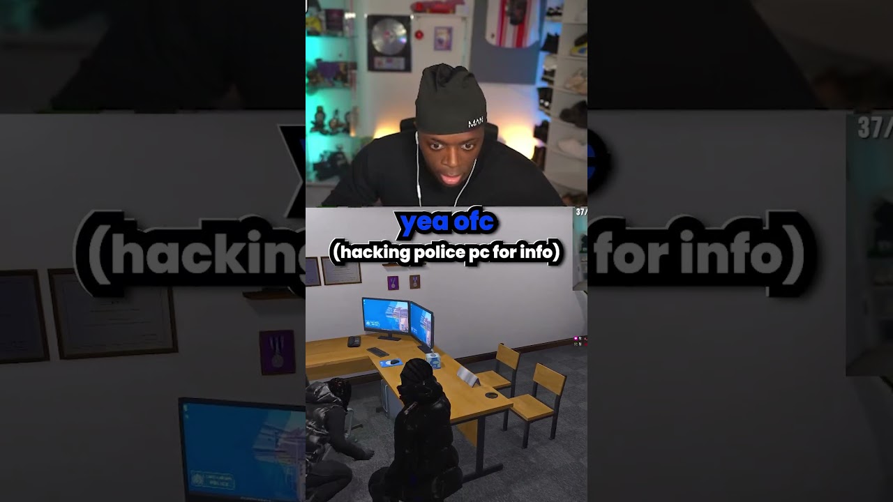 BREAKING IN POLICE STATION😂 #funny #gaming