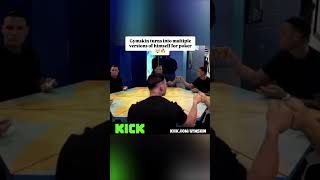 Gymskin turns into multiple versions of himself for poker🤯🔥#kick #ytshorts #viral #fypp #gymskin