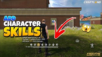 How to add Character Skills Freefire max Craftland
