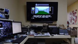 Testing Atari 8-bit MIDI MAZE on 55" HDTV