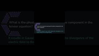 What is the physical meaning of the time component in the tensor equation