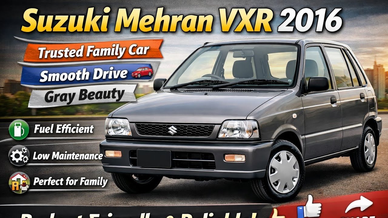Suzuki Mehran VXR 2016 | Trusted Family Car | Smooth Drive | Gray Beauty 🚗