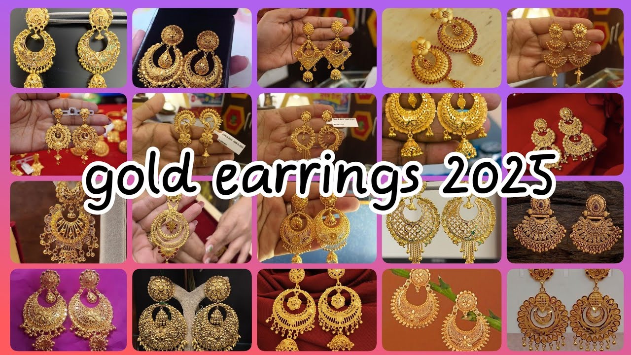 new Trandy heavy weight gold earrings design with weight and price || 2025 new model gold earrings