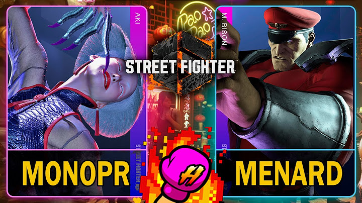 SF6 MonoPR (AKI) VS MenaRD (M.BISON)🥊Street Fighter 6🥊スト6🥊4K 60ᶠᵖˢ