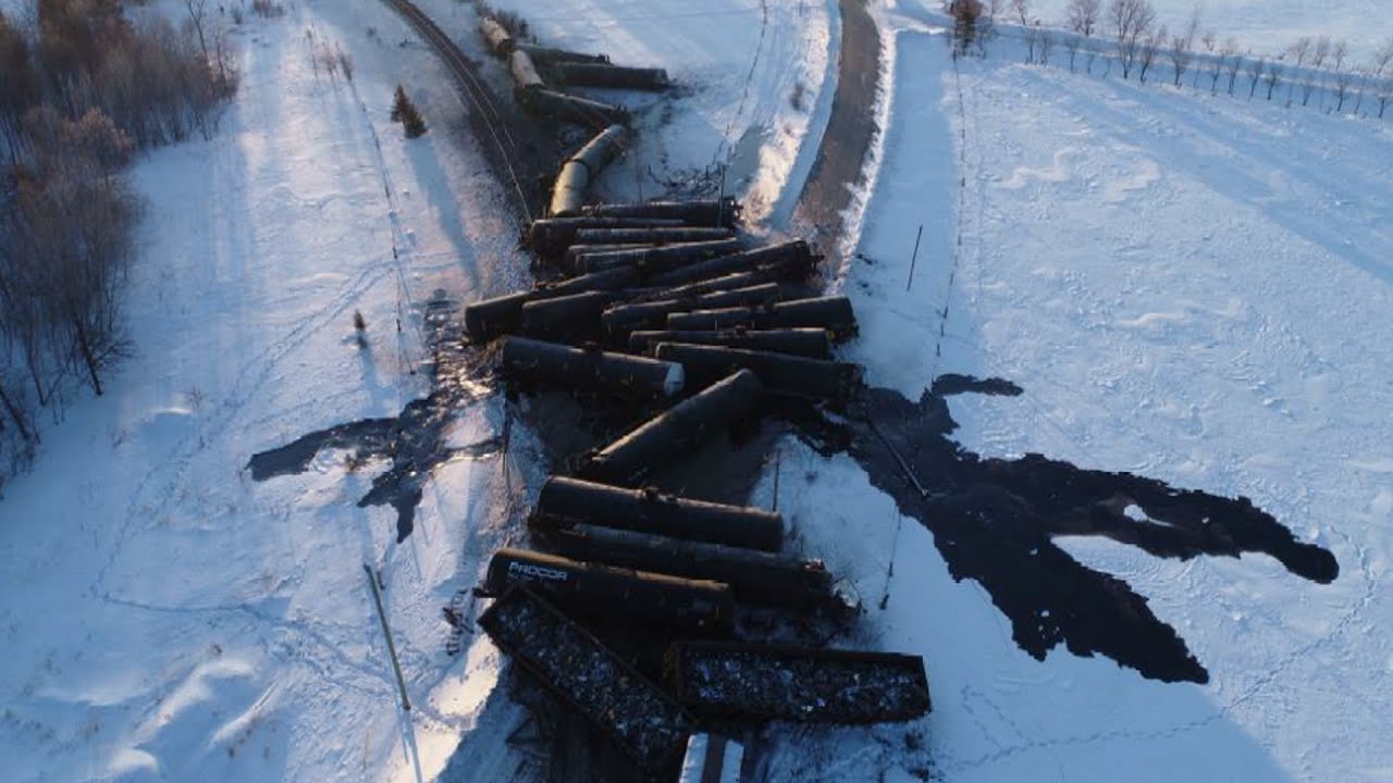 Inside 7 major oil train derailments since Lac-Mégantic - YouTube