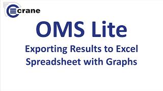 OMS Lite Tutorial - Exporting Data to Spreadsheet