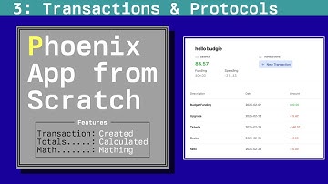 Transactions and Protocols: Phoenix App from Scratch, Episode 3