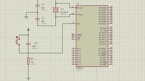 Pin Diagram of Microcontroller AT89S52/8051