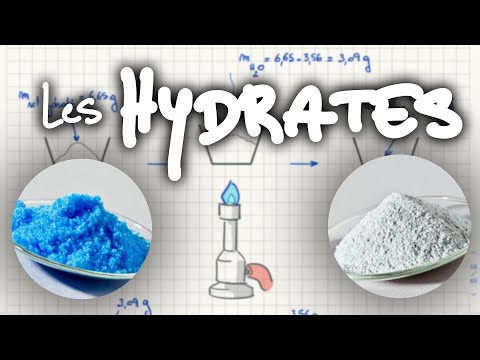 Vidéo: Différence Entre Le Sel Hydraté Et Le Sel Anhydre
