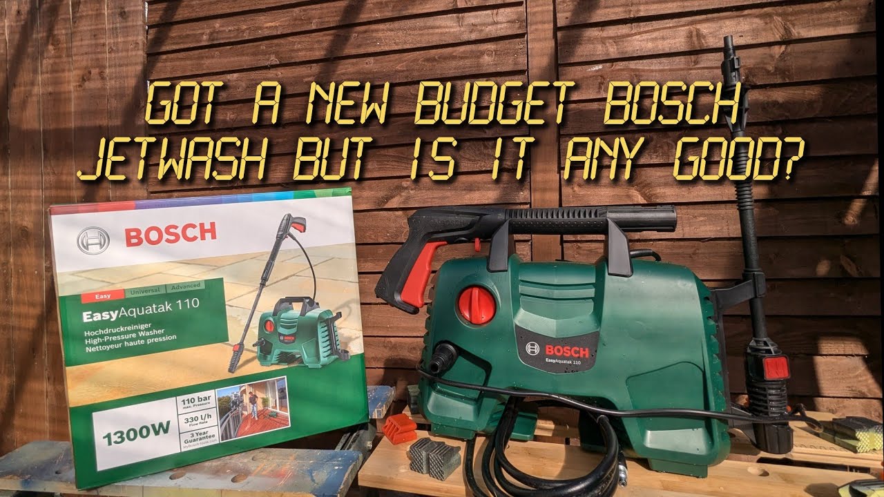 I got a new budget Bosch Easy Aquatak 110 jet wash, quick