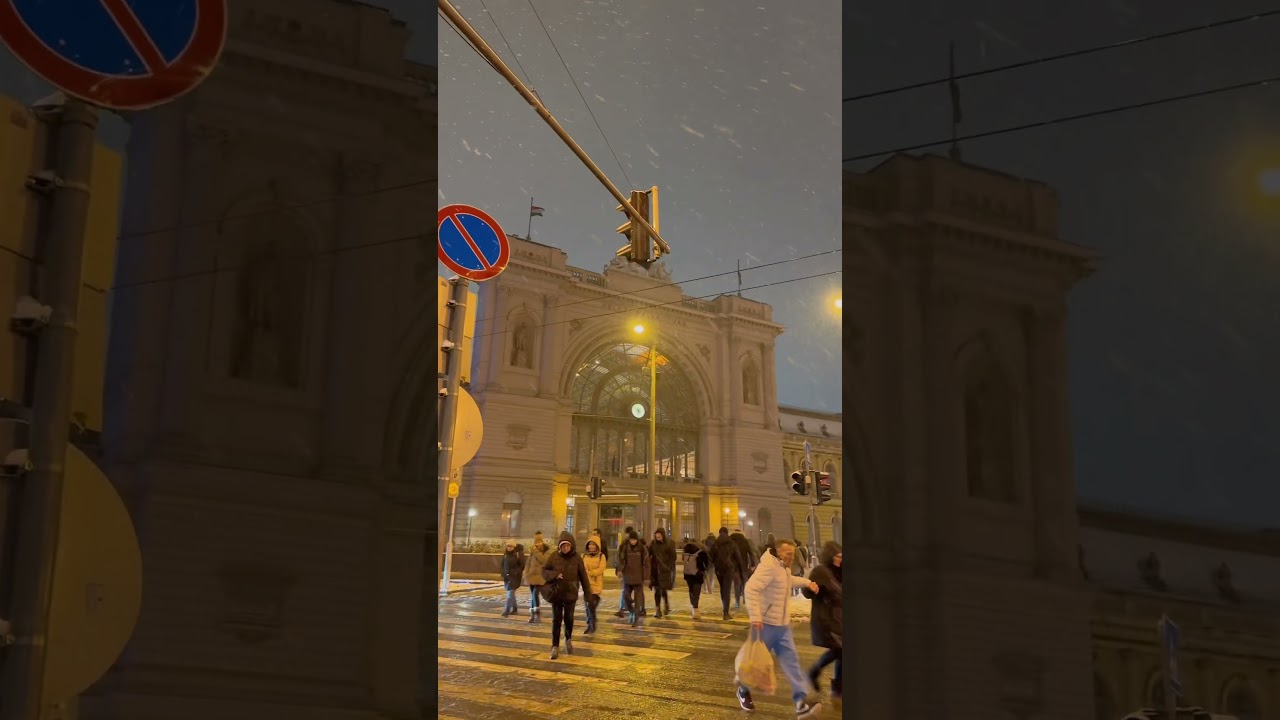 Keleti Palyaudvar  Wrapped in winter’s softest touch! 