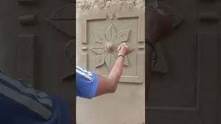 Gogla Wall Plaster Design 🙏🏻#song#shorts#construction#easy
