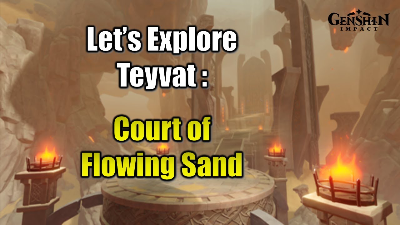 Travel Around Teyvat - Inazuma weapon ascension material domain court of flowing sand