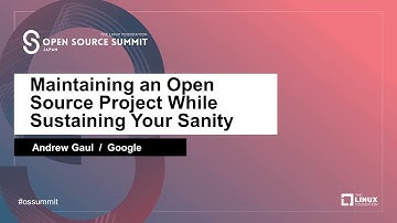 Maintaining an Open Source Project While Sustaining Your Sanity -  Andrew Gaul