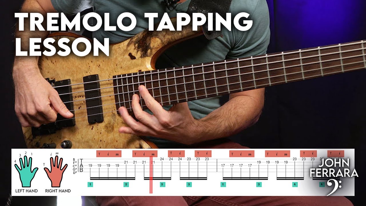 Tremelo Bass Tapping Lesson - “The Gnome and the Skeleton" Part 1