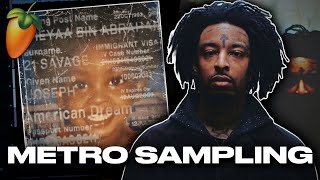 How to Make Beats for 21 SAVAGE'S AMERICAN DREAM | FL Studio Tutorial