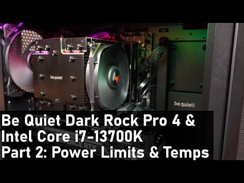 Can Be Quiet Dark Rock Pro 4 cool Intel Core i7-13700K Part 2: Power Limits&Temps