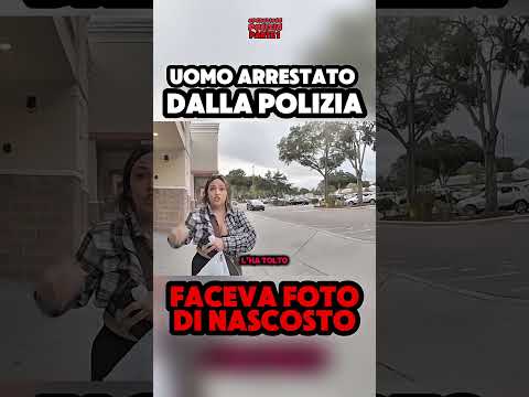 Video UOMO TERRORIZZA una DONNA al SUPERMERCATO ? #operazionepolizia #bodycam #polizia #truecrime