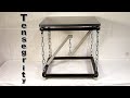 Парящий табурет.  Tensegrity stool.