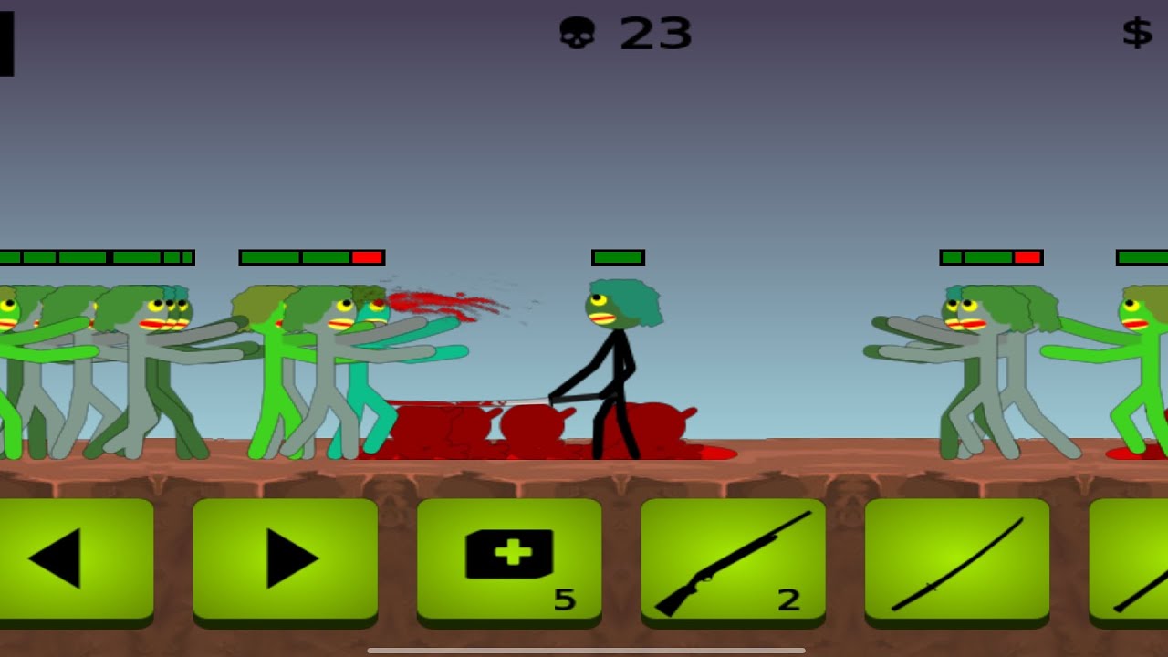 Stickman and Shotgun 2, Hack game play Mizo